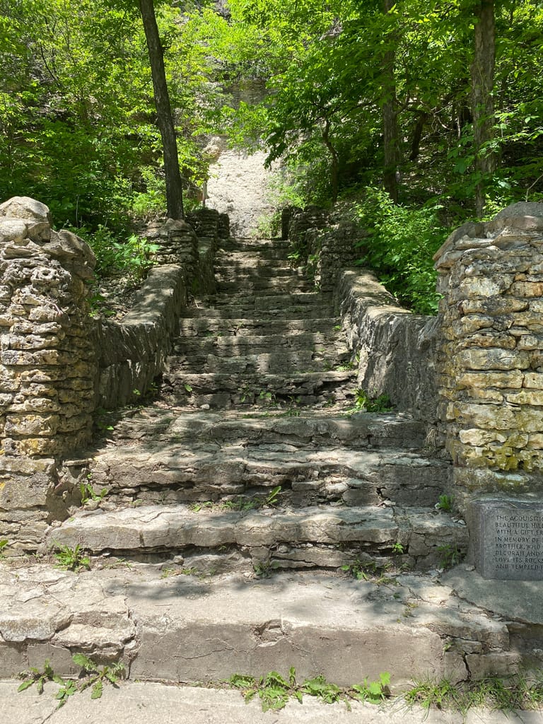 Steps Up to Ice Cave